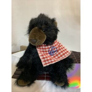 Vintage Animal Fair‎ Plush Teddy Grizzly Bear Sitting Stuffed Animal 11"